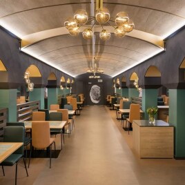 Montage im Gewölbe: So werden die SilentROOT-Akustikplatten gebogen montiert