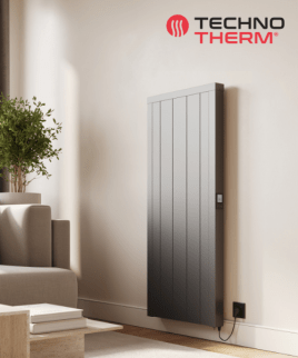 TT-KS Flat H DSD Z – Hohe Flächenspeicherheizung in Anthrazit