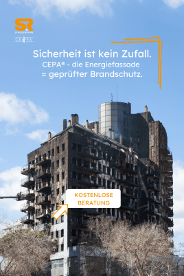 Brandsicherheit mit 𝐂𝐄𝐏𝐀® - der Energiefassade