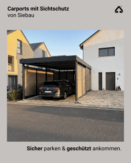 Carports mit Sichtschutz