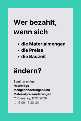 Materialpreisänderungen und Mengenänderung