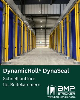 Schnelllauftore für Reifekammern in der Obstlagerung