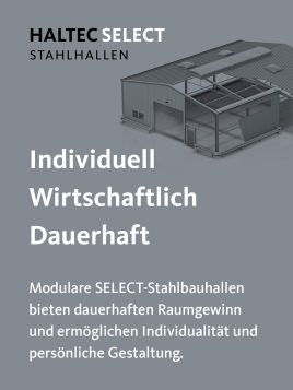 Individuelle Stahlhallen in Systembauweise