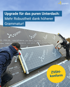 Upgrade für das bewährte puren Unterdach