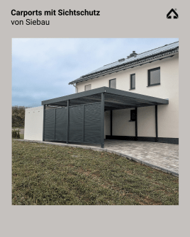 Carports mit Sichtschutz