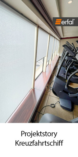 Kreuzfahrtschiff mit erfal Produkten ausgestattet