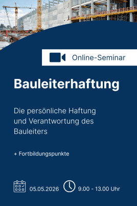 Bauleiterhaftung