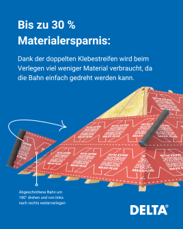 Bis zu 30 % Materialersparnis