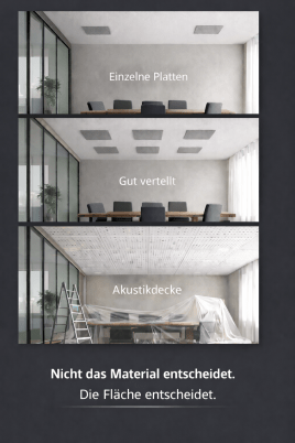 Akustikdecke oder einfach Platten kleben?