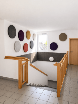 Ruhe beginnt im Treppenhaus