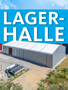 Schnell gebaut, sofort nutzbar: HALTEC BASIC-Leichtbauhalle für Logistik-Dienstleister