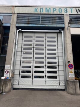 Schnellfalttor für Kompostwerk in Kirchheim unter Teck.