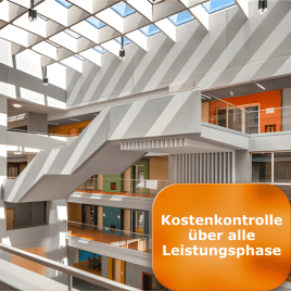 Kostenkontrolle über alle Leistungsphasen