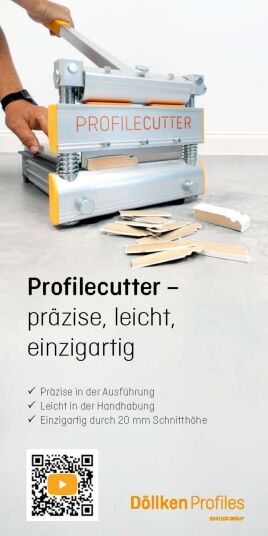 Profilecutter -  für präzise & schnelle Zuschnitte von Kernsockelleisten