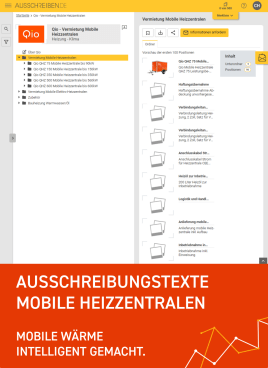 Ausschreibungstexte für Mobile Heizzentralen