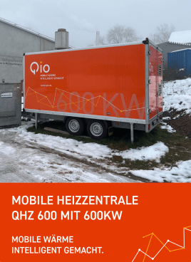 Mobile Heizzentrale Qio QHZ 600 mit QioLive