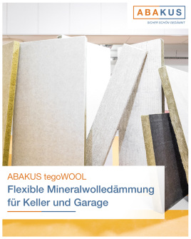 🟠🔵 Flexible Mineralwolledämmung für Keller und Garage: ABAKUS tegoWOOL
