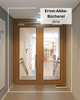 Türen in der Ernst-Abbe-Bücherei, Jena