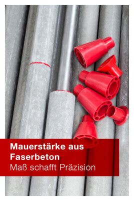 Mauerstärke im Griff, Qualität im Beton