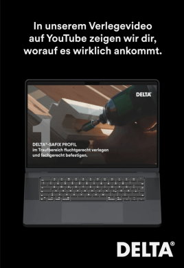DELTA®-SAFIX: Schnell, einfach und sicher verlegt!
