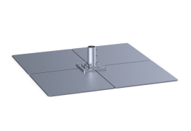 Standplatten für MAY-Schirme – flexible Beschwerung ohne feste Bodenverankerung
