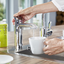 Kochendes Wasser aus der Armatur