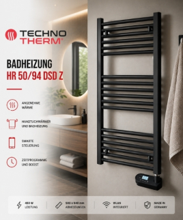 Badheizung HR 50/94 DSD Z – Smarte Wärme für moderne Badezimmer