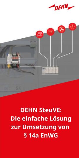 DEHN SteuVE - Die einfache Lösung zur Umsetzung von § 14a EnWG