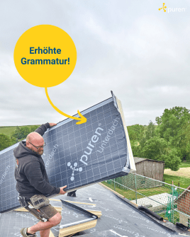 Noch robuster und ZVDH-konform: das puren Unterdach