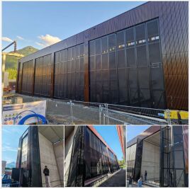 Die Montage der ALPGATE-Falttore für das Umspannwerk Dornbirn Süd ist abgeschlossen. Besonderheiten: Windklasse 3, RC2-Einbruchschutz, integrierte RC2-Schlupftüren, Torflächen bis ca. 77 m²!
