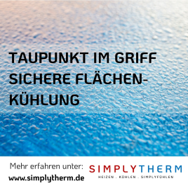 Sichere Flächenkühlung: Wie Simplytherm Kondensatbildung verhindert