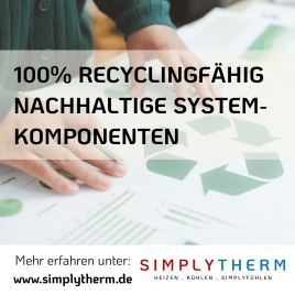 Kreislaufwirtschaft im Innenausbau: Nachhaltige Systemkomponenten von Simplytherm
