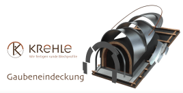 Eindeckung einer Rundgaube mit Rundscharen und Kurvenkehle® von Krehle