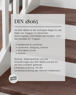 Natürlich ist die Treppe genormt🏡