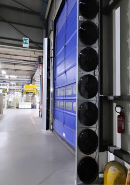 Neu für große Abmessungen: Der AIR Curtain XL.