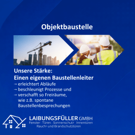 Unser USP: eigener Baustellenleiter