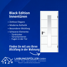 Blickfang: schwarze Innentüren