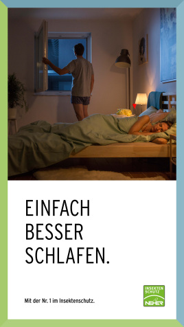 Schlafen bei offenem Fenster – endlich wieder ohne Mückensurren
