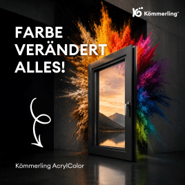 Kömmerling AcrylColor: Farbe, die bleibt. Qualität, die überzeugt.
