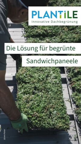 Plantile® und Fischer Profil – Die Systemlösung für begrünte Sandwichpaneele