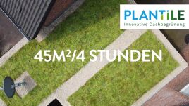 Ein grünes Dach in nur 4 Stunden!