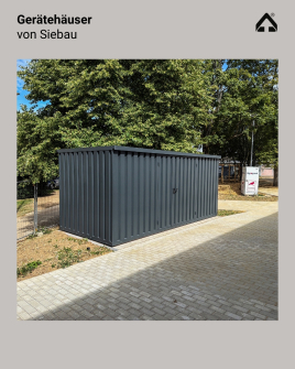 Gerätehäuser von Siebau - zeitlos und modern