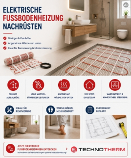 Technotherm - Fußbodenheizung elektrisch nachrüsten