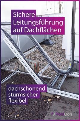 Leitungsführung auf Dachflächen - kein Problem dank PohlCon