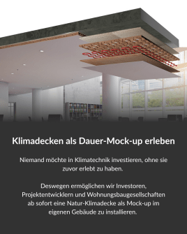 Klimadecken als Dauer-Mock-up erleben