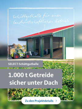 Schüttguthalle für einen landwirtschaftlichen Betrieb