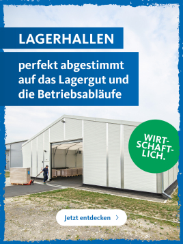 Lagerhallen – perfekt abgestimmt auf das Lagergut  und die Betriebsabläufe