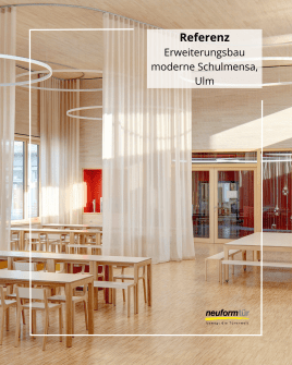 neuform-Türelemente in der Mensa der Märchenweg-Schulen in Ulm
