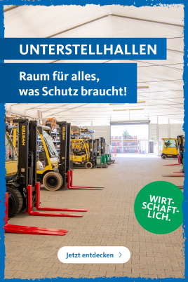 Unterstellhallen – Raum für alles was Schutz braucht!