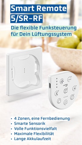 NEU & demnächst verfügbar: Die 5/SR-RF Smart Remote von LUNOS!